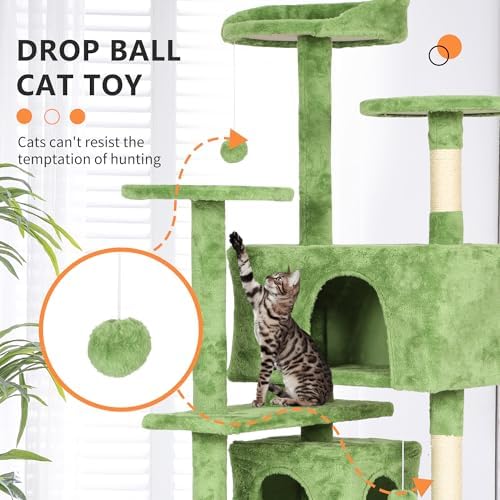 BestPet 54in Cat Tree Tower for Indoor Cats