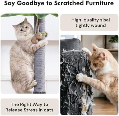 Woochpet 35"Cat Scratching Posts, Interactive Cat Toys