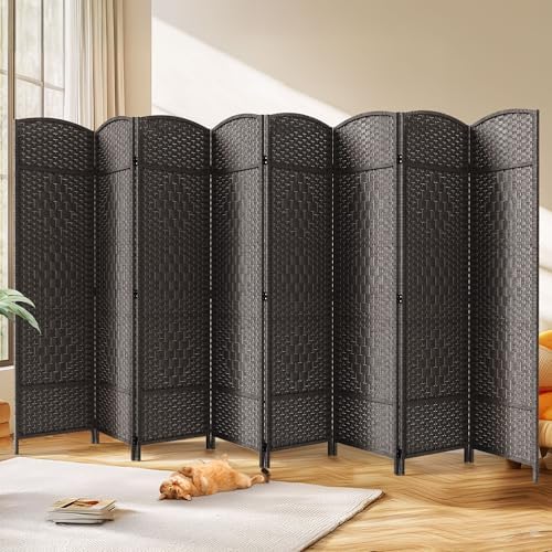 JOSTYLE 8 Panel Room Divider, Privacy Screen & Room Separation, Extra Wide
