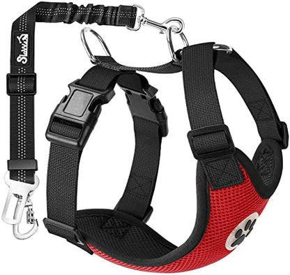 SlowTon Dog Seat Belt and Harness