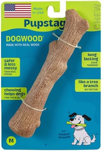 Pupstages Dogwood Stick Dog Chew Toy, Made in USA