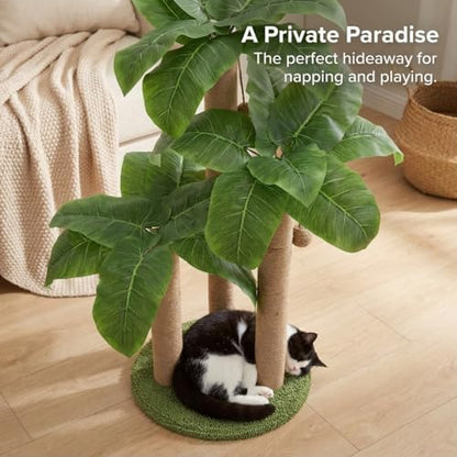 LEMONDA 31.5Inch Cat Scratching Post, Cat Scratcher Tree