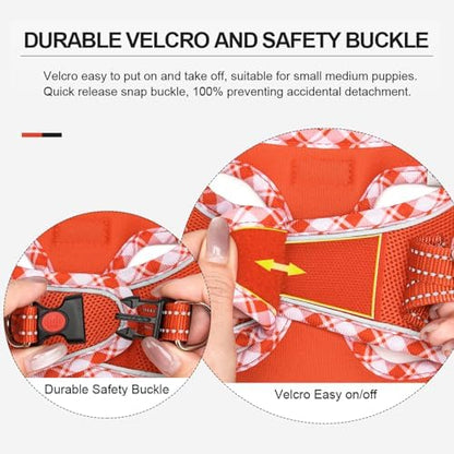 Mercano Soft Mesh Dog Harness and Leash Set, Step-in Reflective Breathable