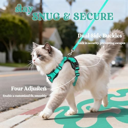 rabbitgoo Cat Harness and Leash Set, Escape Proof Vest