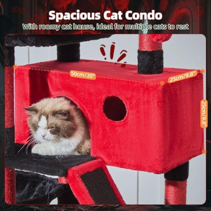 Taoqimiao Gothic Cat Tree, 58In Cat Tower