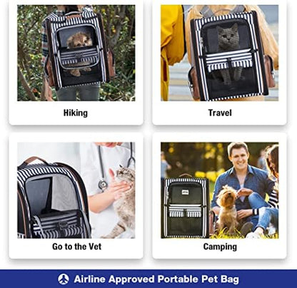 Extra Large Cat Backpack Carrier Expandable Pet Carrier Backpack