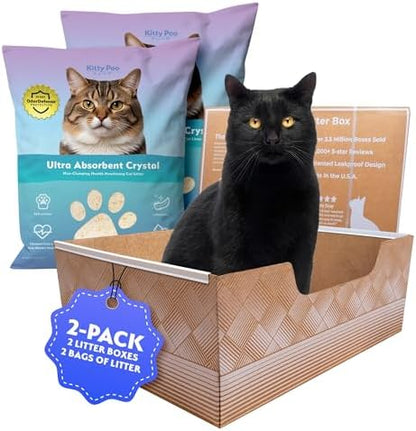 Kitty Poo Club Cat Litter Box 2-Pack