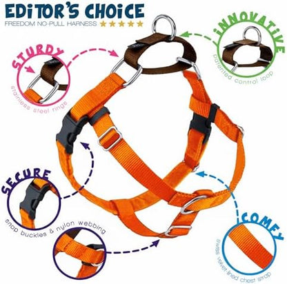 2 Hounds Design Freedom No Pull Dog Harness, 1 inch MD