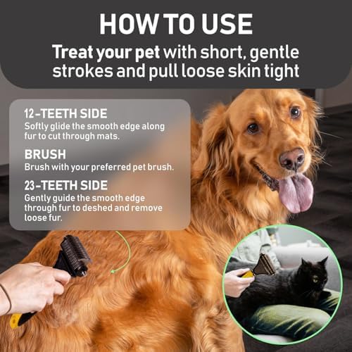Pet Republique Matt Splitters Tool – Effective Mat Remover and De-matting Comb