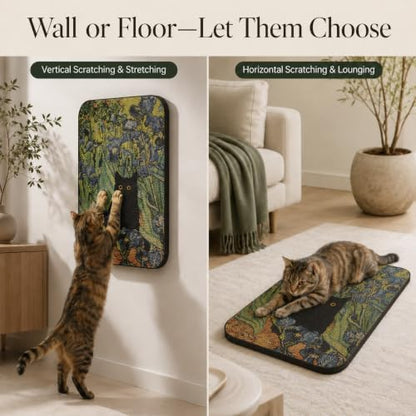 Cat Wall Scratcher, Art Cat Scratching Board