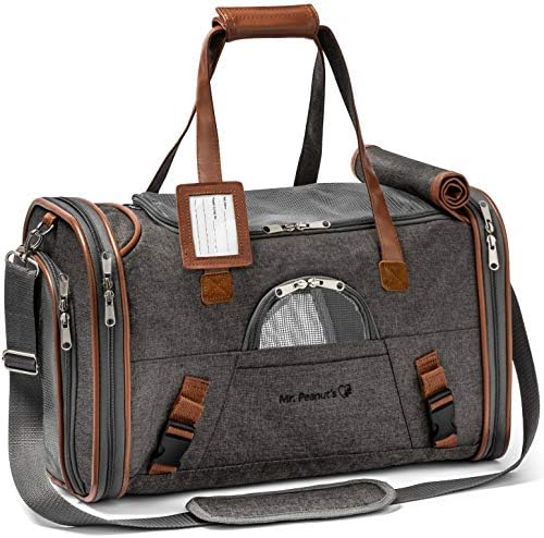 Mr. Peanut's Airline Approved Soft Sided Pet Carrier, Low Profile Gold Series