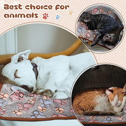 Tatuo 4 Pack Fleece Dog Blanket