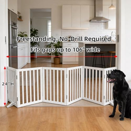 ZJSF Freestanding Indoor Dog Gate