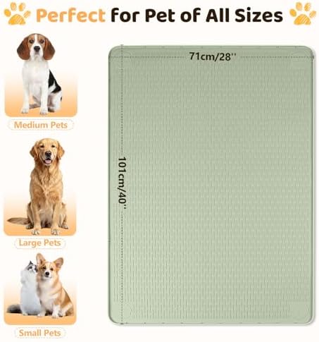 Silicone Dog Bed Mat 40"x 28" Crate Mat