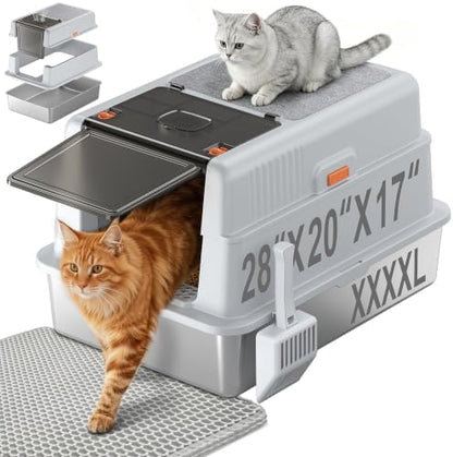 XXXXL Stainless Steel Litter Box