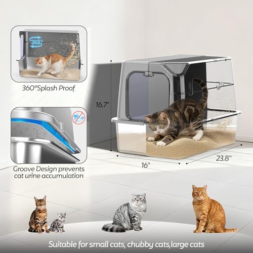 XL Stainless Steel Litter Box