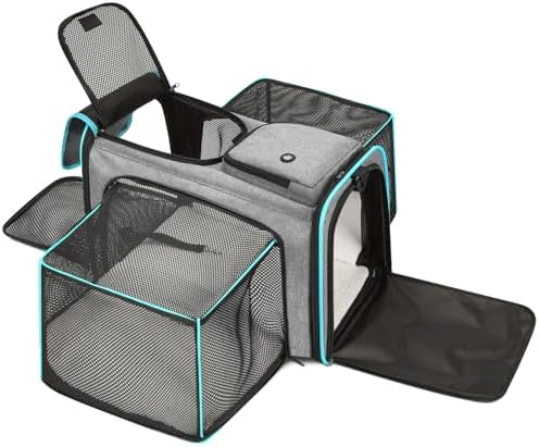 Pet Carrier, Large Soft Sided Expandable Travel Carrier