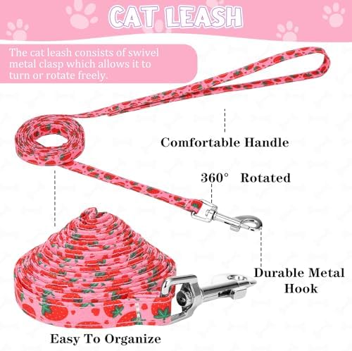 2 Pack Cat Harness and Leash Escape Proof Adjustable Cat Harness