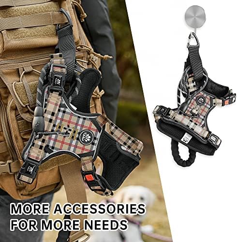 NESTROAD Dog Harness for Medium Sized Dog, No Pull Dog Vest Harness Set