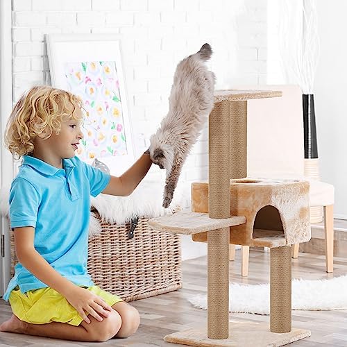 4 PCS M8 Cat Scratching Post Replacement, 15.7 x 3.1 Inches Cat Tree