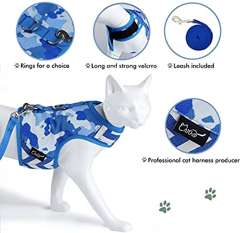 Cat Harness and Leash Set Escape Proof