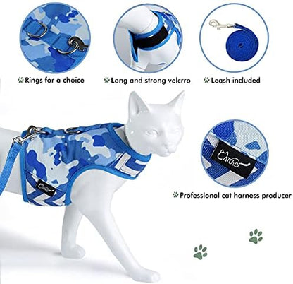 Cat Harness and Leash Set Escape Proof
