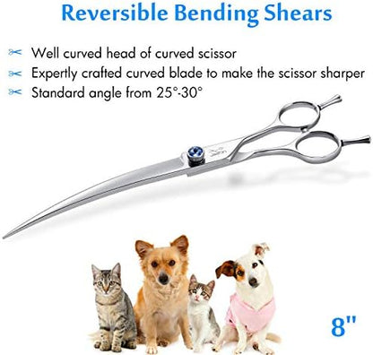 JASON Curved Dog Grooming Scissors