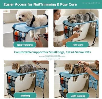 Dog Grooming Hammock with Stand