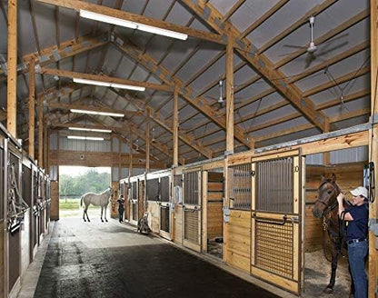 American Floor Mats - Heavy Duty Stall Tiles - Stable/Horse Flooring - Thick, Durable Rubber Solid Black 6 Border Tiles 3/4" Thick Expansion Set