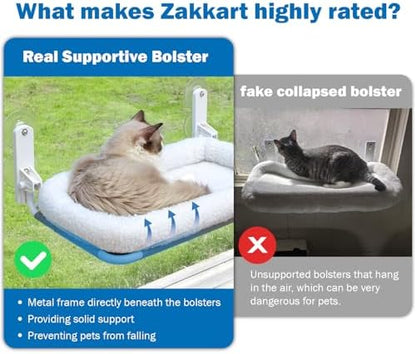 Zakkart Foldable Cat Hammock for Window