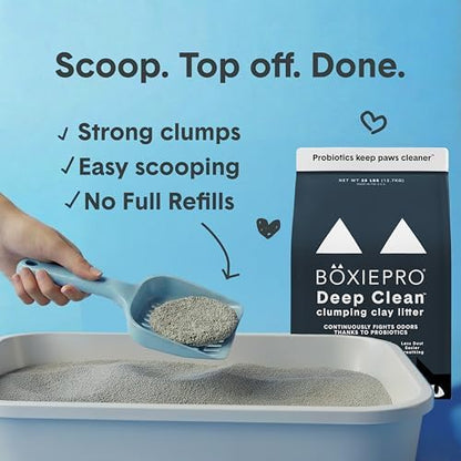 Boxie Probiotic Cat Litter, 40 Day Control, Clumping Clay Kitty Litter