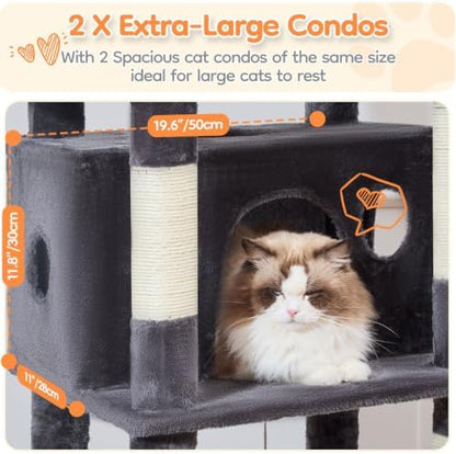 Taoqimiao Heavy Duty Cat Tree, 73In Sturdy Cat Tower