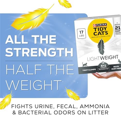 Purina Tidy Cats LightWeight 4-in-1 Strength Cat Litter, 17 lb
