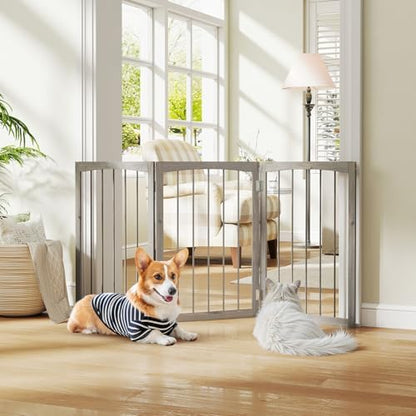 Giantex Freestanding Foldable Dog Gate Indoor