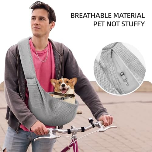 Dog and Cats Carrier Sling, Breathable Puppy Small Pet Carrier