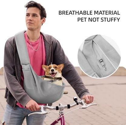 Dog and Cats Carrier Sling, Breathable Puppy Small Pet Carrier