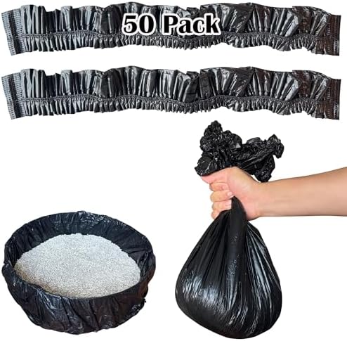 50 Pack Litter Box Liners Compatible