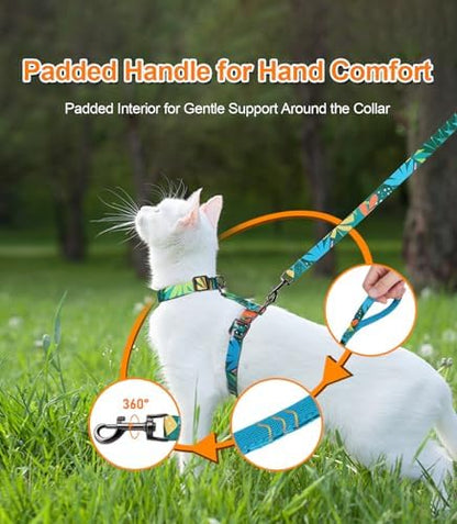Halypet Cat Harness and Leash Set, Escape Proof Cat Harnesses