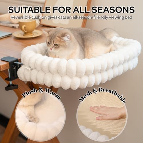 CHEERPALS Cloud Cat Bed Desk Mounted Hammock