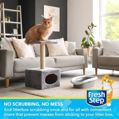 Fresh Step Drawstring Cat Litter Liners, 2.5 ft x 17 in, 15 Ct
