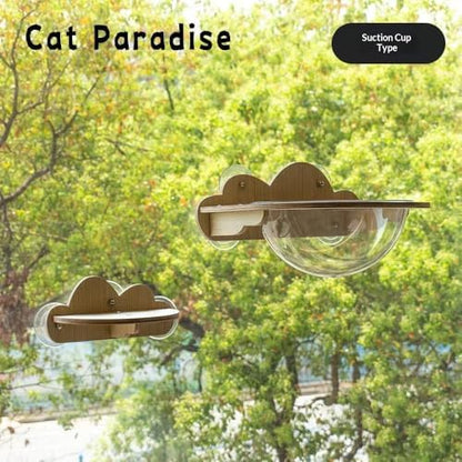 Cat Paradise Space Capsule Window Cat Bed, Suction Cup Mount, 20kg Load Capacity