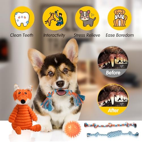 Zeaxuie 14 Pack Puppy Toys for Teething Small Dogs, Puppy Chew Toys