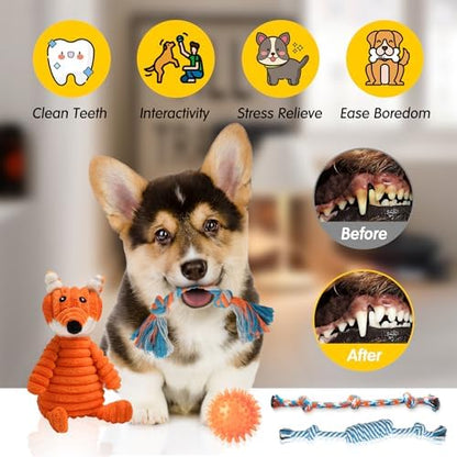 Zeaxuie 14 Pack Puppy Toys for Teething Small Dogs, Puppy Chew Toys