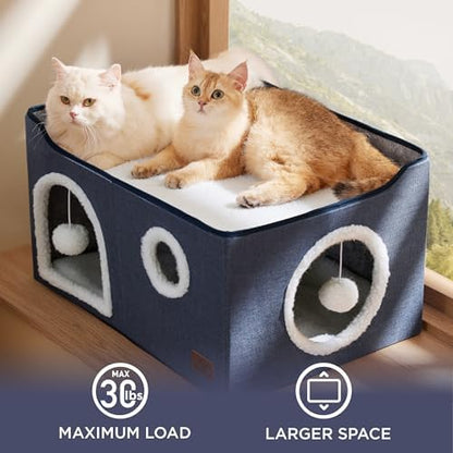 Bedsure Extra Wide Cat House Bed