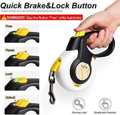 Fida AutoBrake Heavy Duty Retractable Dog Leash, 16 ft,
