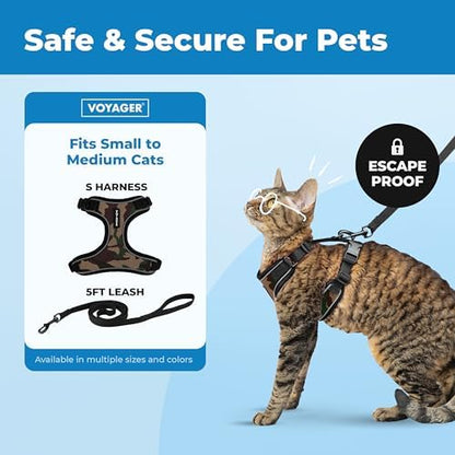 Voyager Escape-Proof Step-in Cat Harness & Leash