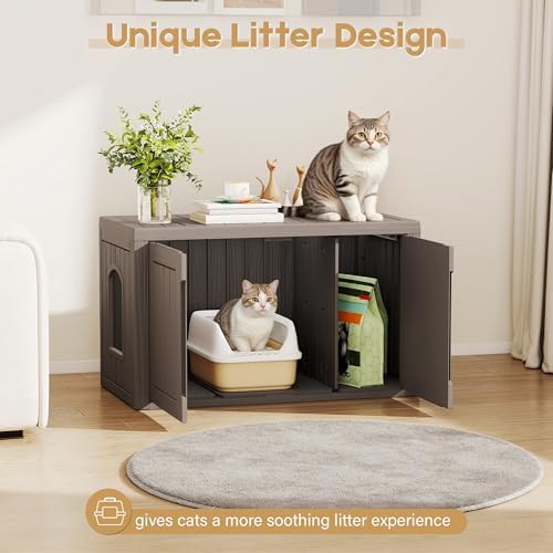Cat Litter Box Enclosure, Covered Cat Litter Box