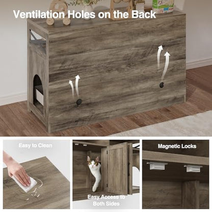 Halitaa Cat Litter Box Enclosure