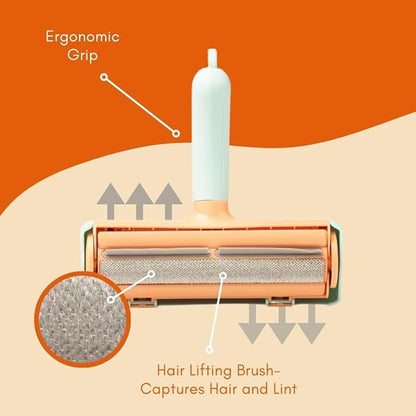 Pet Hair Remover Roller – Reusable Fur Removal Tool for Clothing, Furniture, Carpets & Cars | Perfect for Dog & Cat Hair with Ergonomic Design