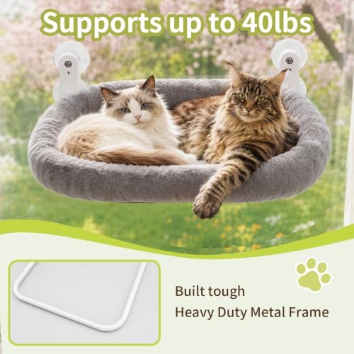 Foldable Cat Window Perch, Cordless Hammock